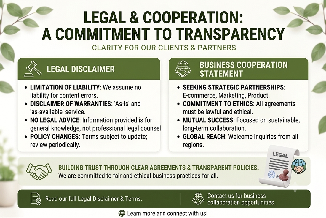 Legal Disclaimer & Business Cooperation Statement