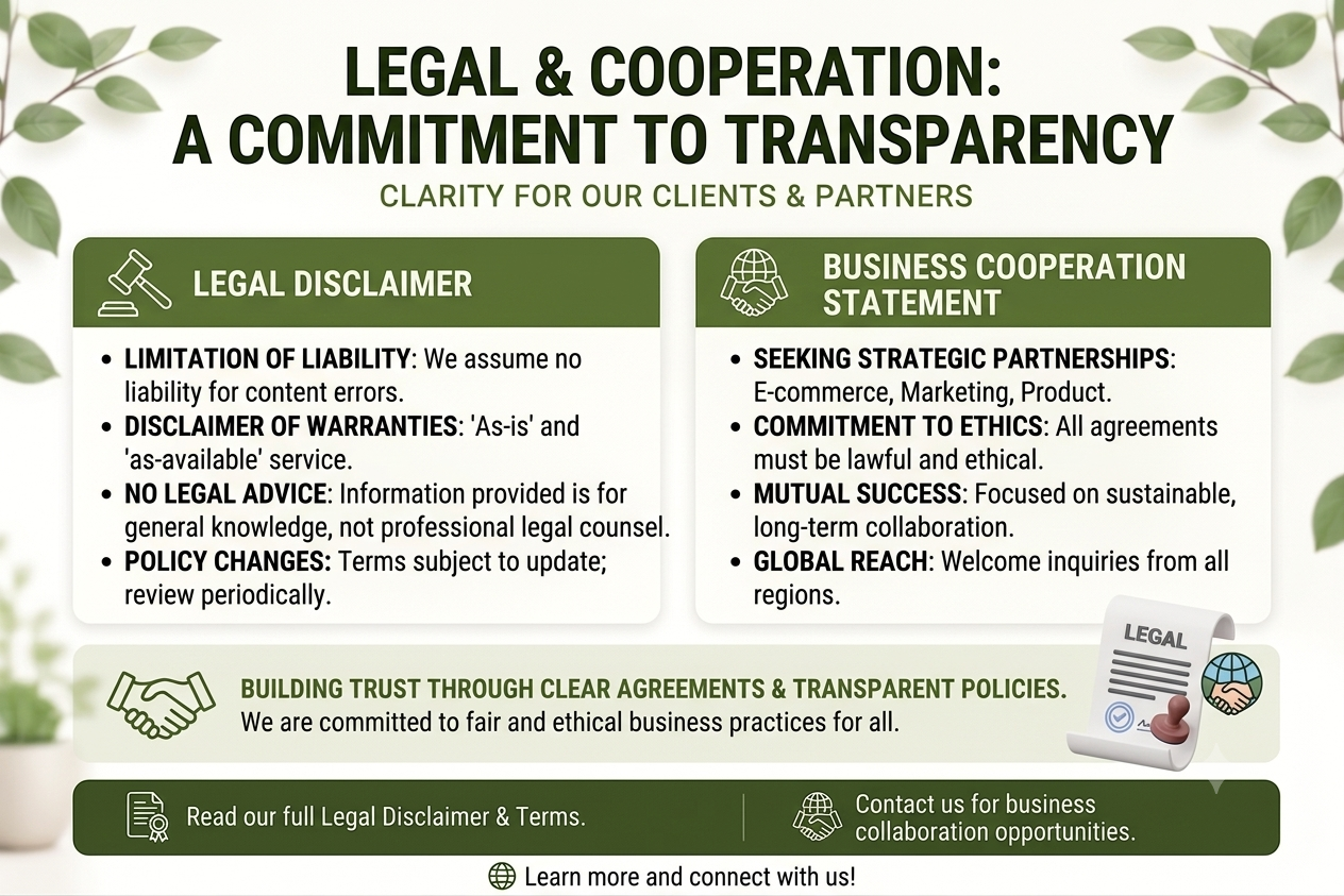 Legal Disclaimer & Business Cooperation Statement