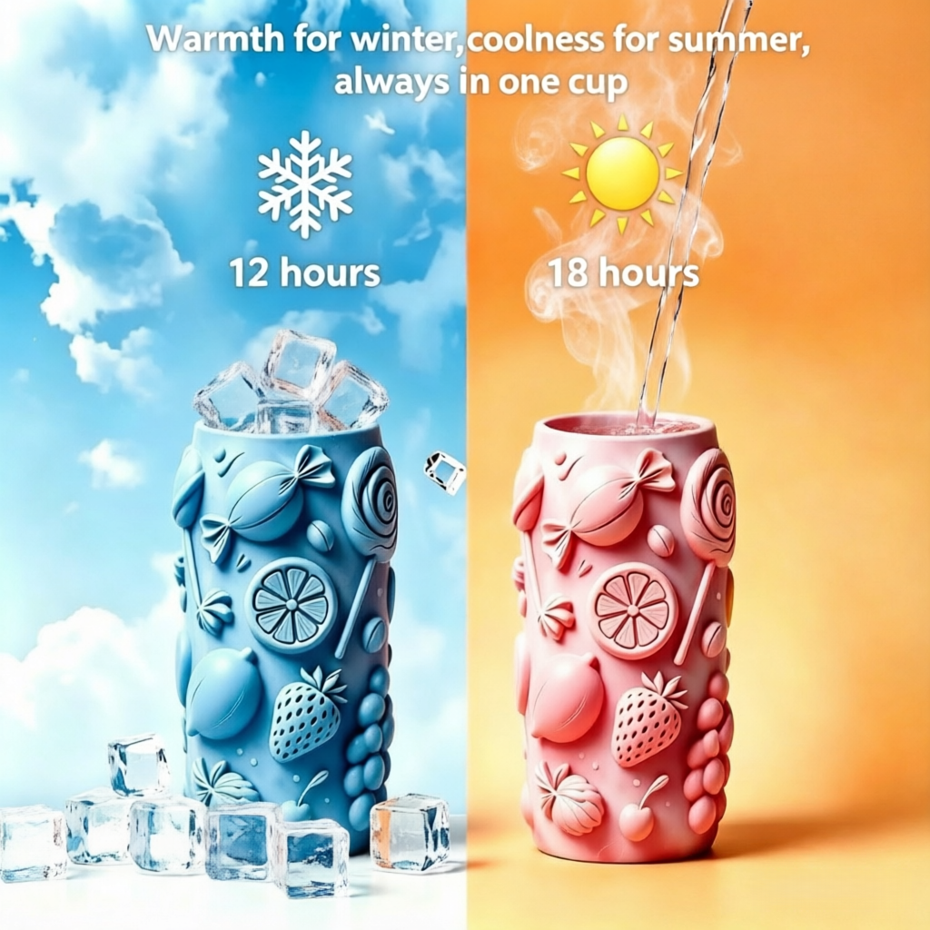 Insulated Stainless Steel Floral Water Bottle with Flip Straw Lid | Leakproof Reusable Sports Travel Tumbler