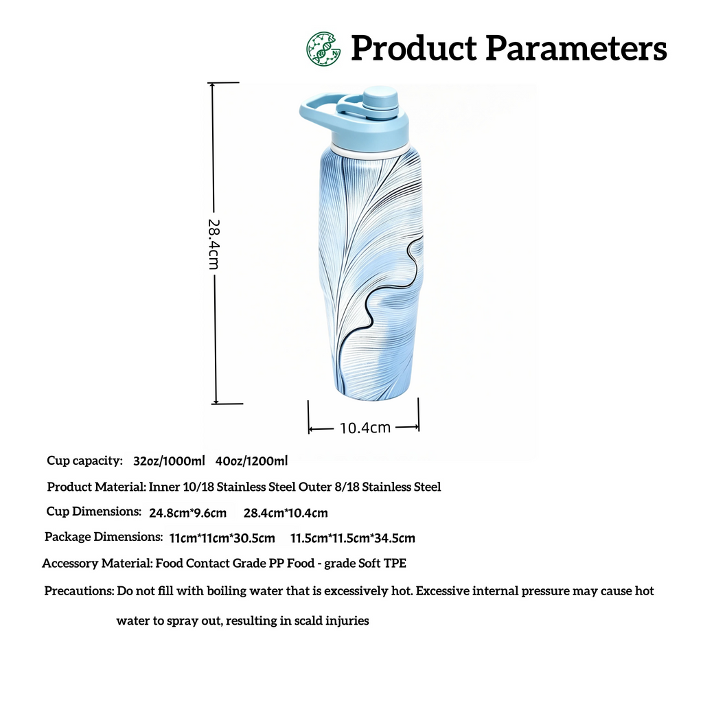Vacuum Insulated Stainless Steel Water Bottle with Flip Straw Lid – Leakproof Sports Water Bottle for Gym, Travel, Hiking & Daily Hydration