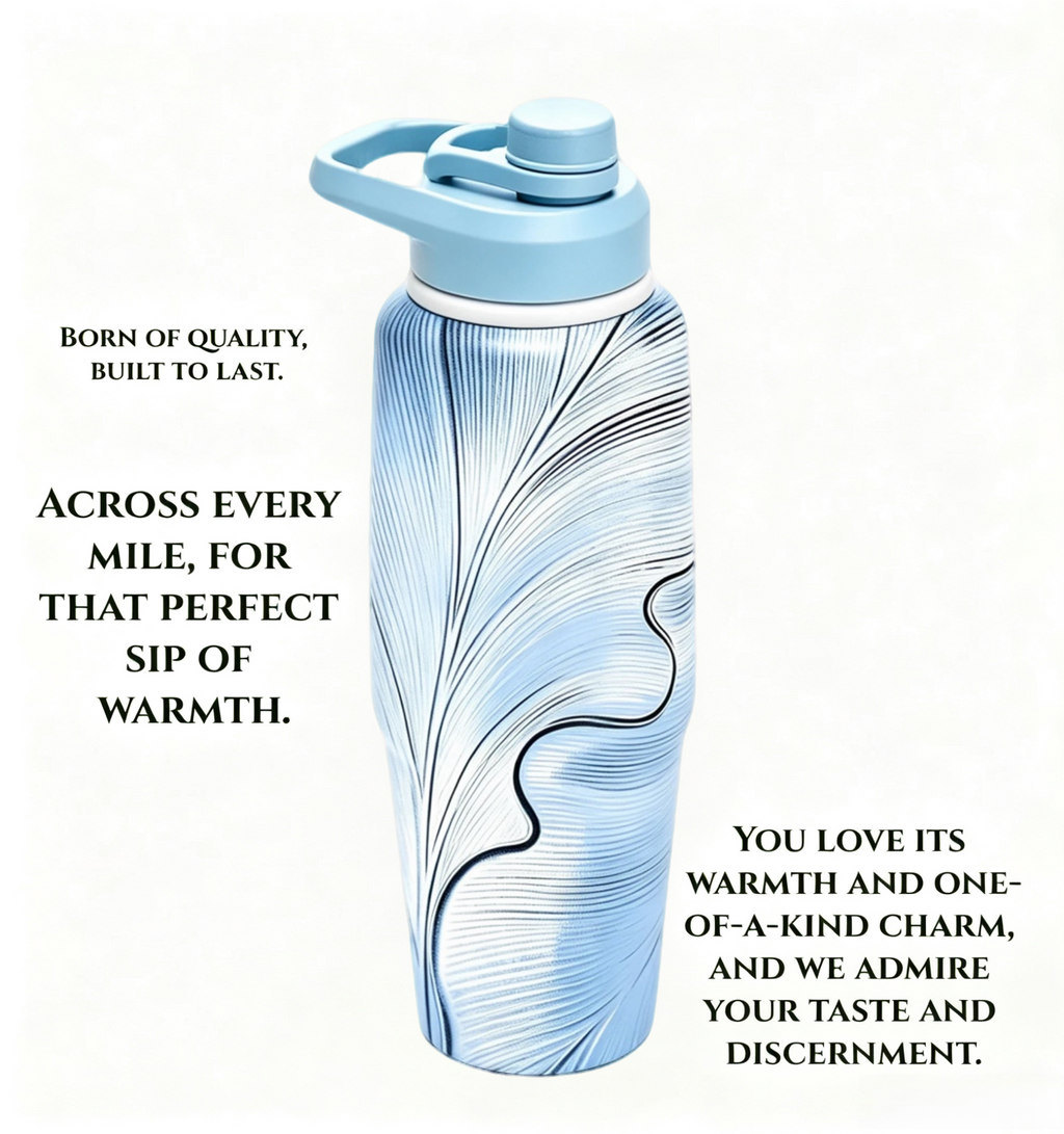 Vacuum Insulated Stainless Steel Water Bottle with Flip Straw Lid – Leakproof Sports Water Bottle for Gym, Travel, Hiking & Daily Hydration