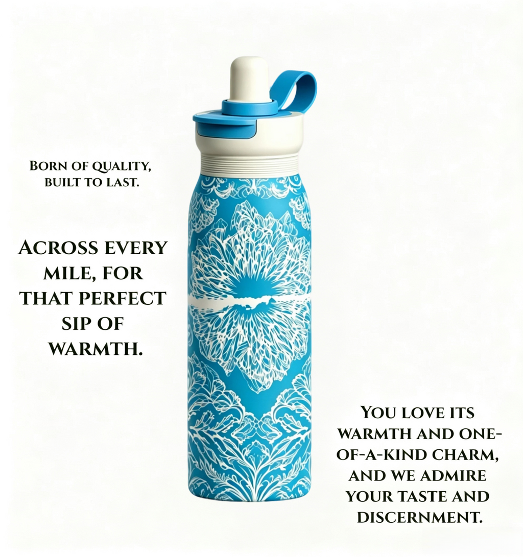 24oz Lightweight Stainless Steel Insulated Water Bottle with Straw Lid & Carry Loop – 700ml Vacuum Thermal Leakproof Sports Water Bottle, BPA Free for Gym, Travel & Daily Hydration