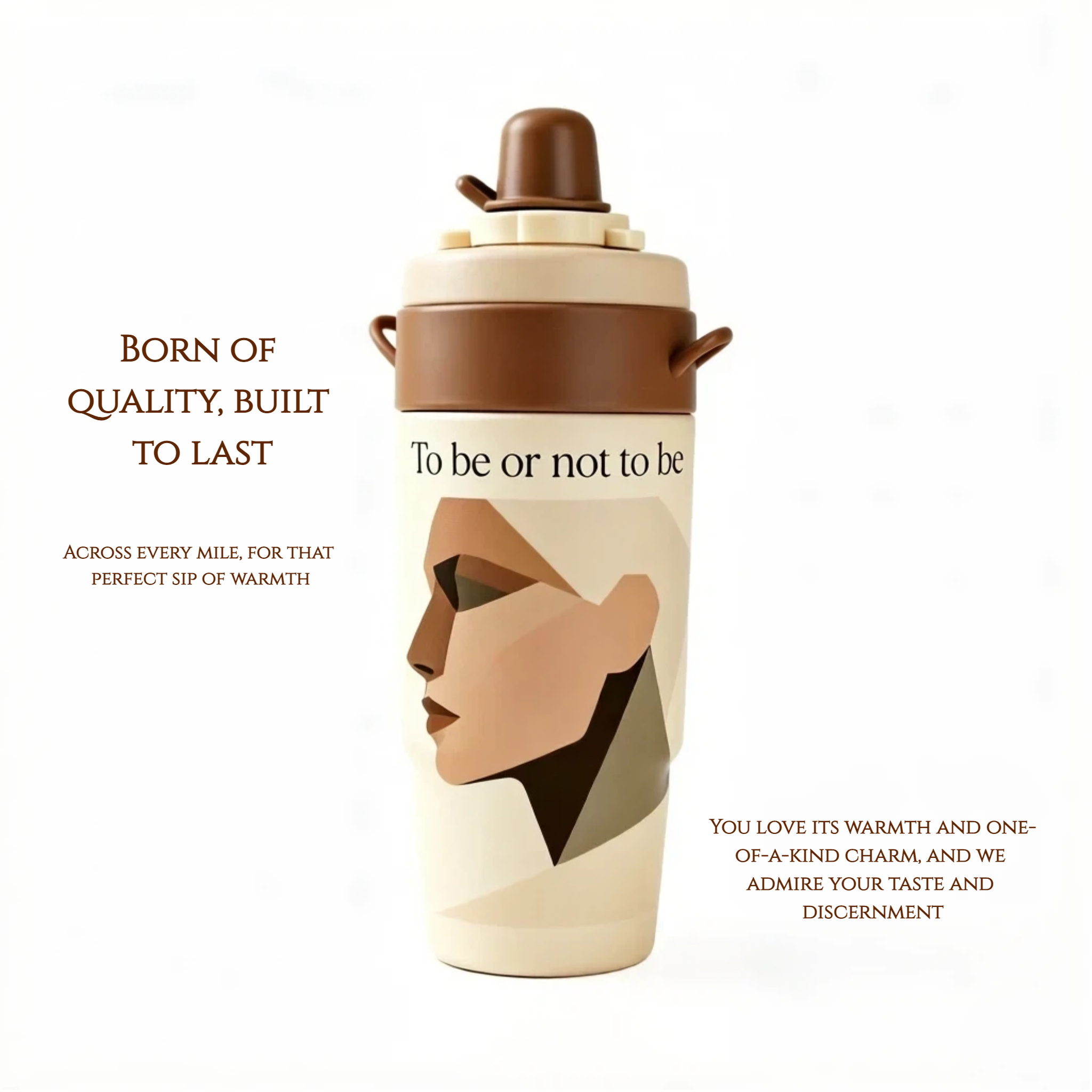 4-in-1 Rotating Multi-Flavor Tumbler with Ice Compartment | Insulated Travel Cup