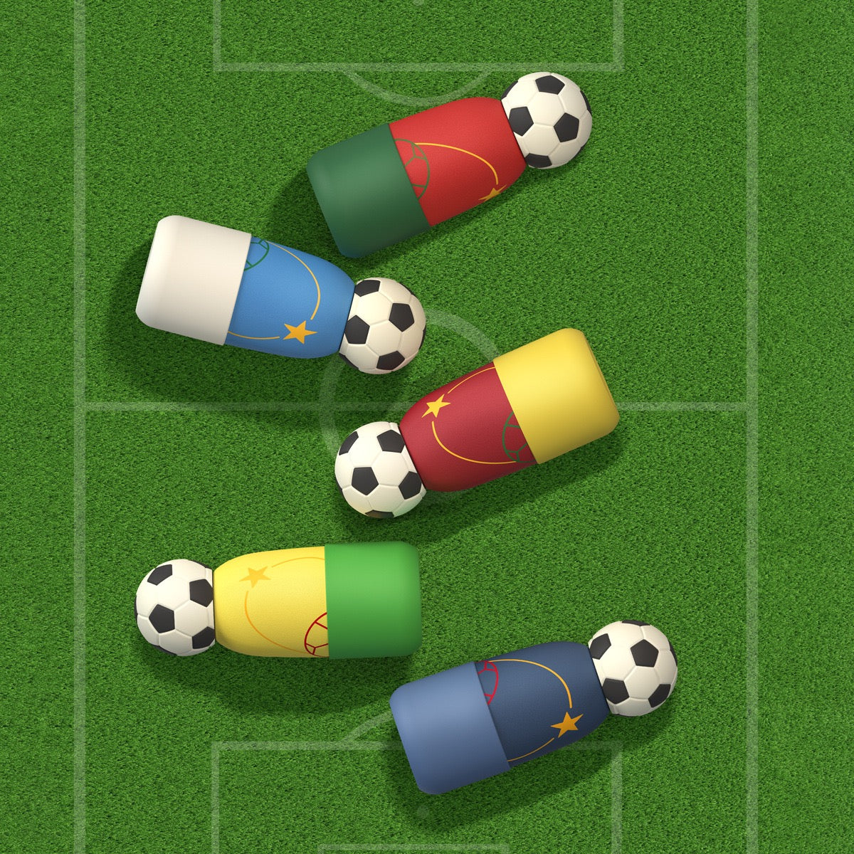 Soccer Water Bottle with Football Lid | Insulated Sports Tumbler for Kids & Fans