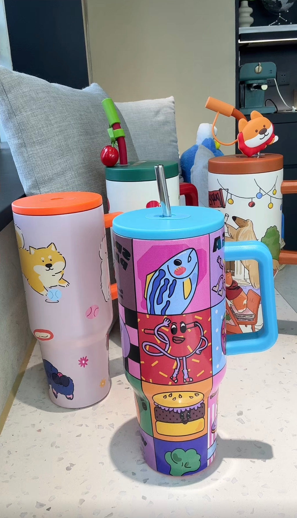 Large Capacity Stainless Steel Insulated Tumbler with Handle | OEM ODM Custom Logo Private Label Wholesale Manufacturer