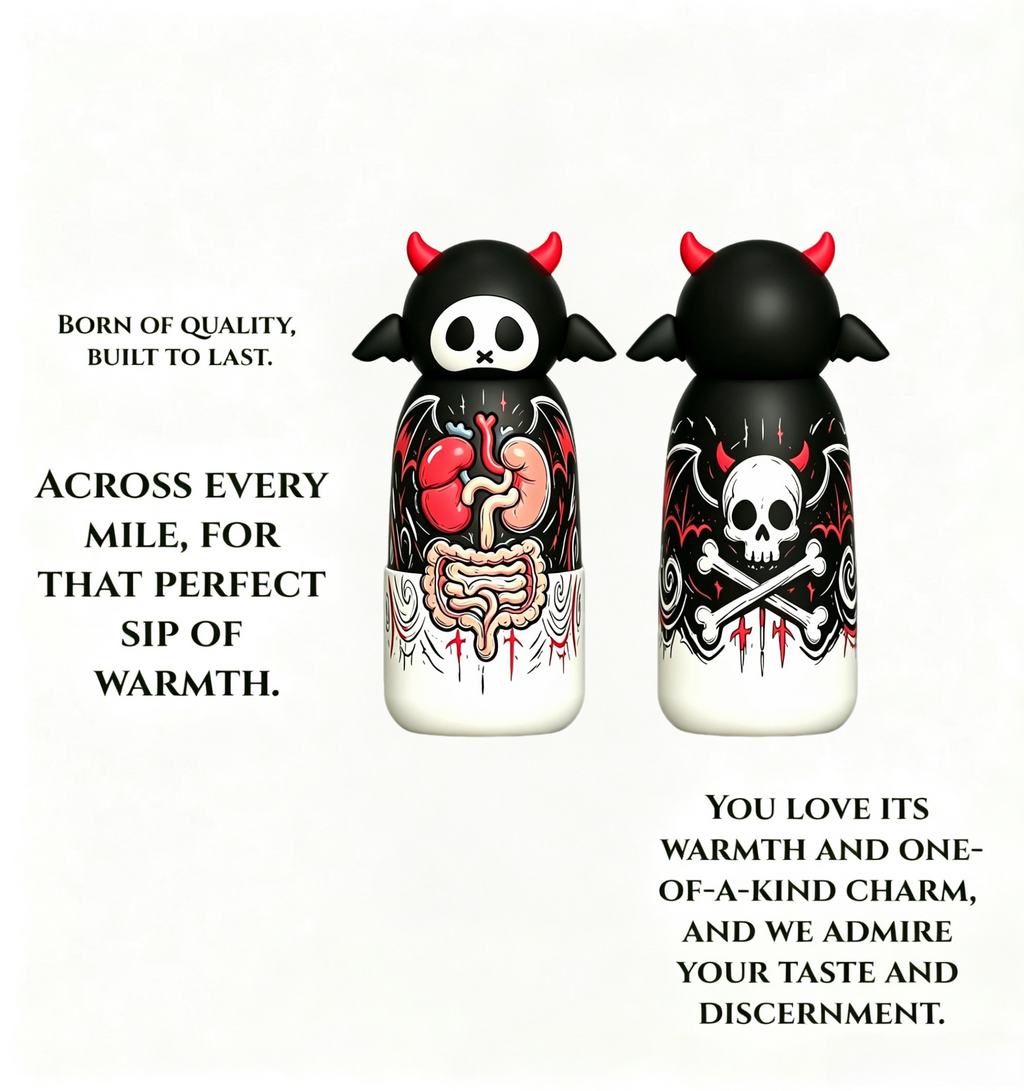107#Halloween Soccer Water Bottle with Football Lid | Insulated Sports Tumbler for Kids & Fans