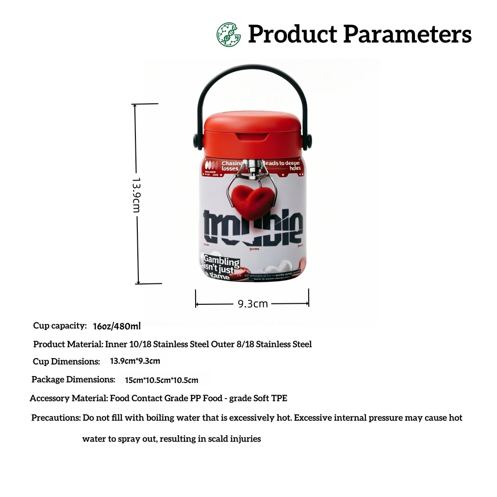 Insulated Food Jar with Two-Tier Lid Storage | Leakproof Thermal Lunch Container