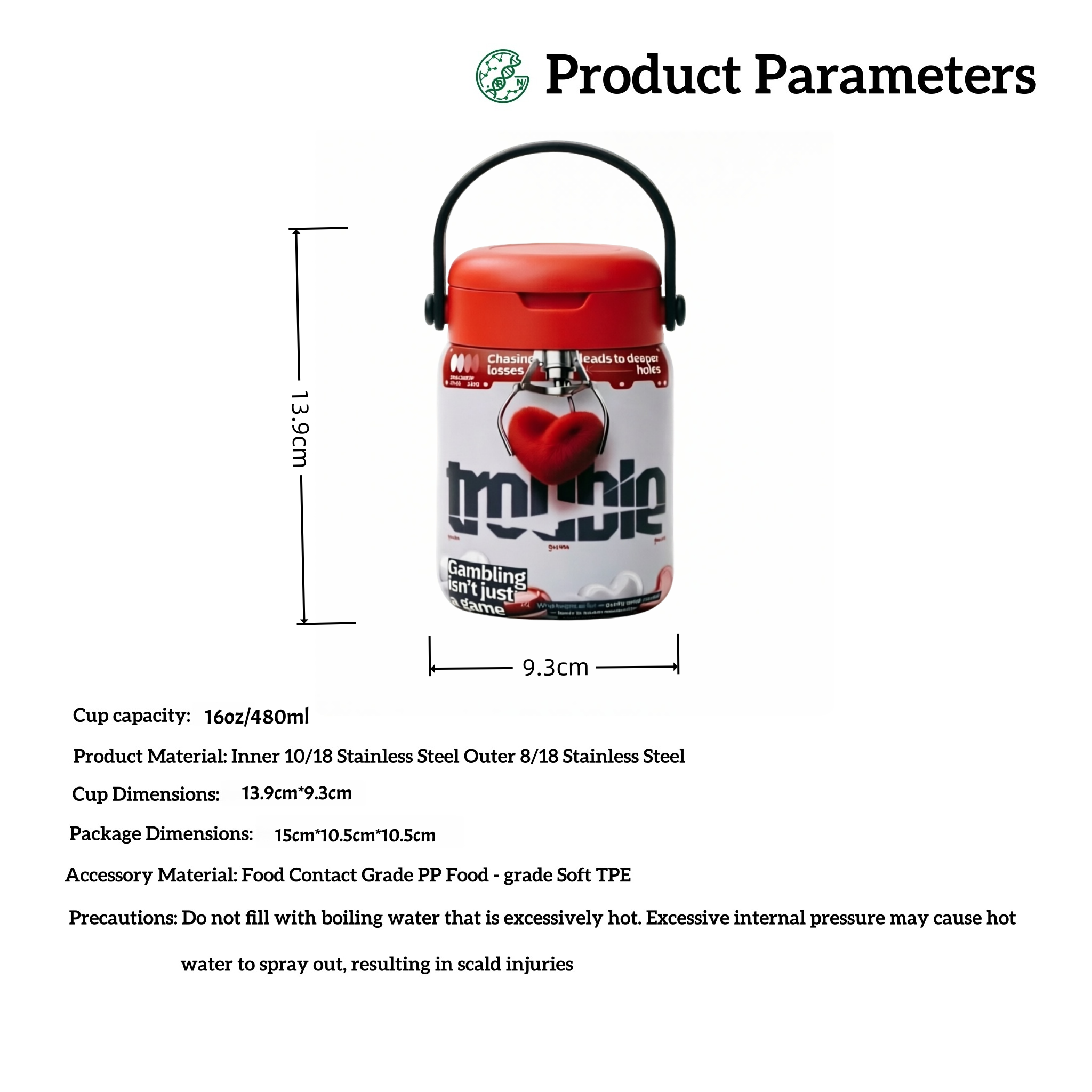 Insulated Food Jar with Two-Tier Lid Storage | Leakproof Thermal Lunch Container