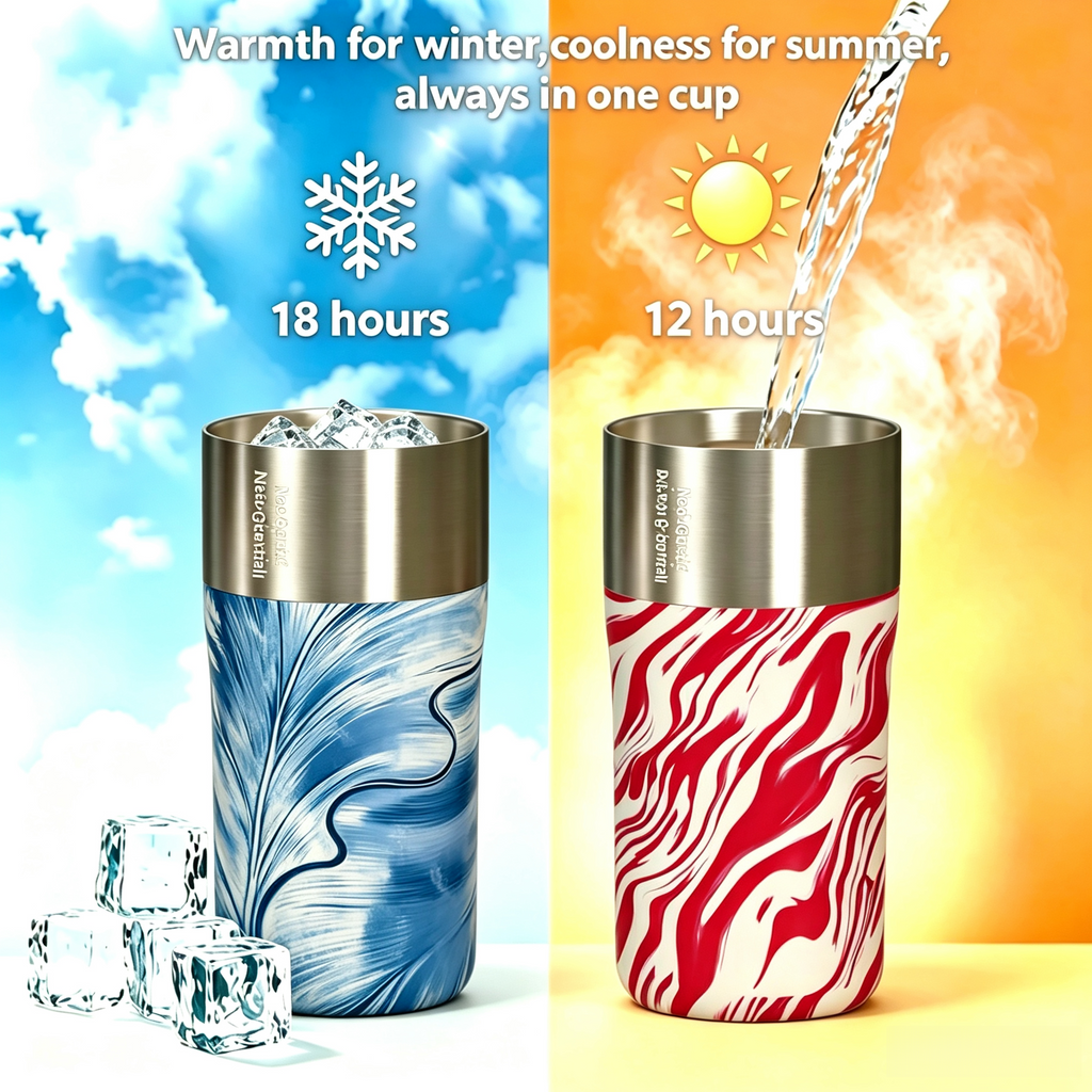 Floral Stainless Steel Travel Mug | Vacuum Insulated Coffee Tumbler for Hot & Cold Drinks