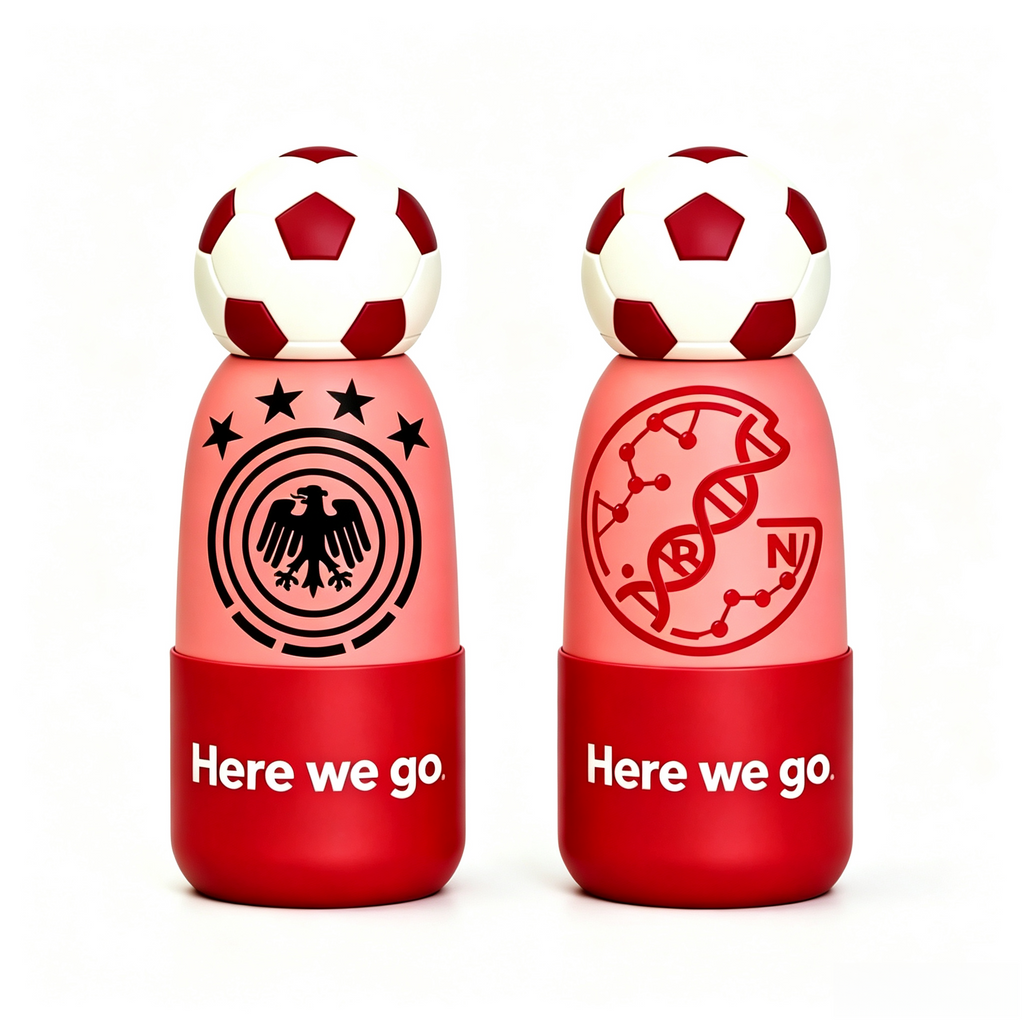 Soccer Water Bottle with Football Lid | Insulated Sports Tumbler for Kids & Fans