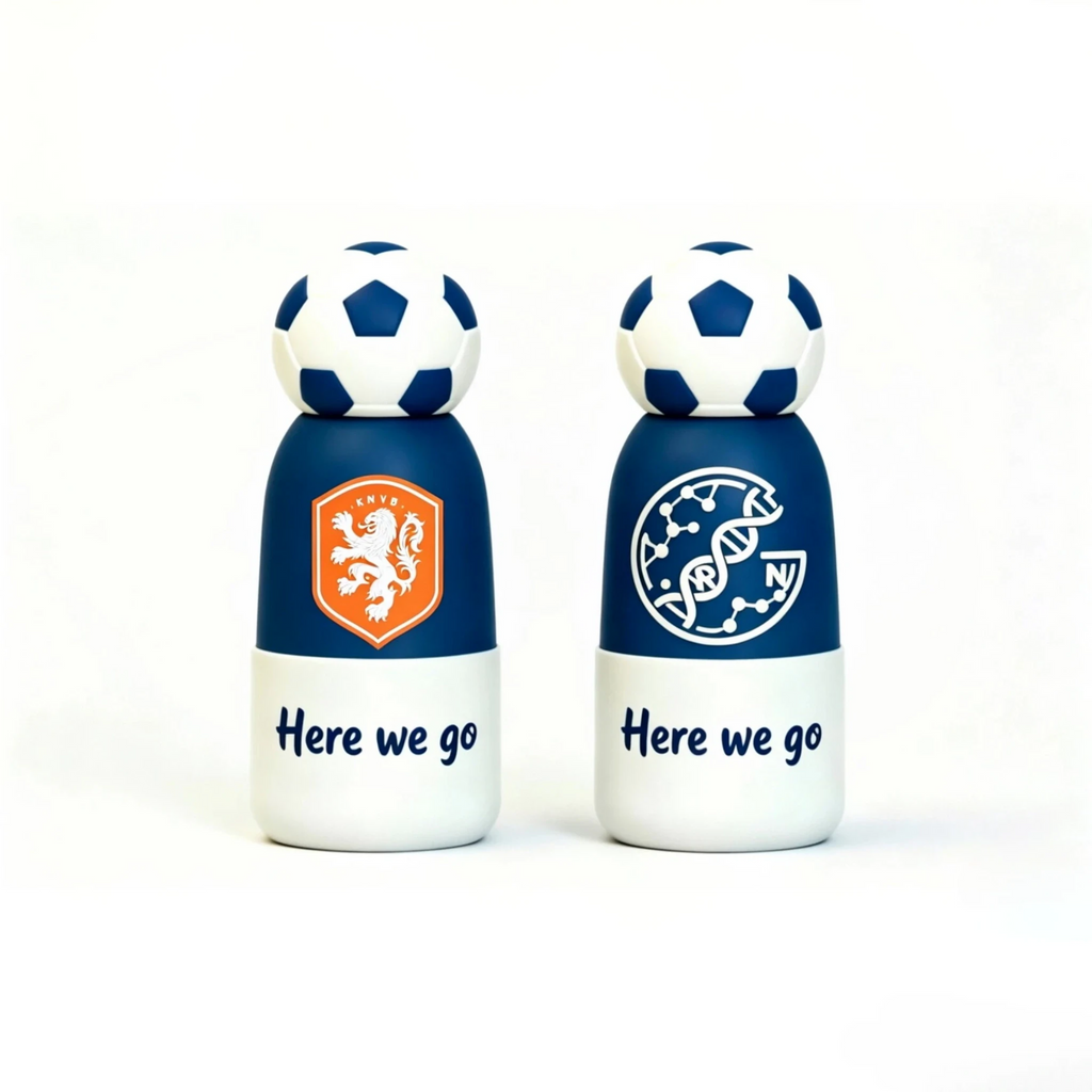 Soccer Water Bottle with Football Lid | Insulated Sports Tumbler for Kids & Fans