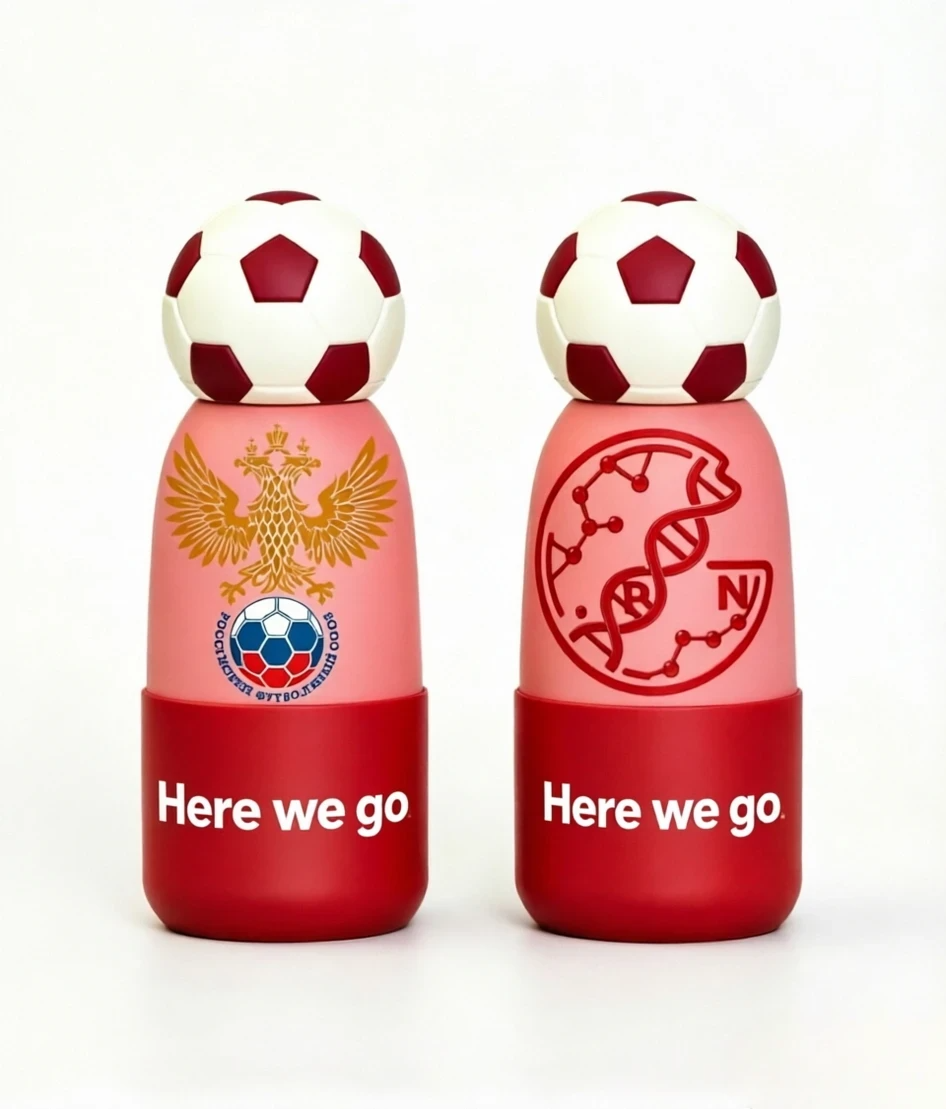 Soccer Water Bottle with Football Lid | Insulated Sports Tumbler for Kids & Fans
