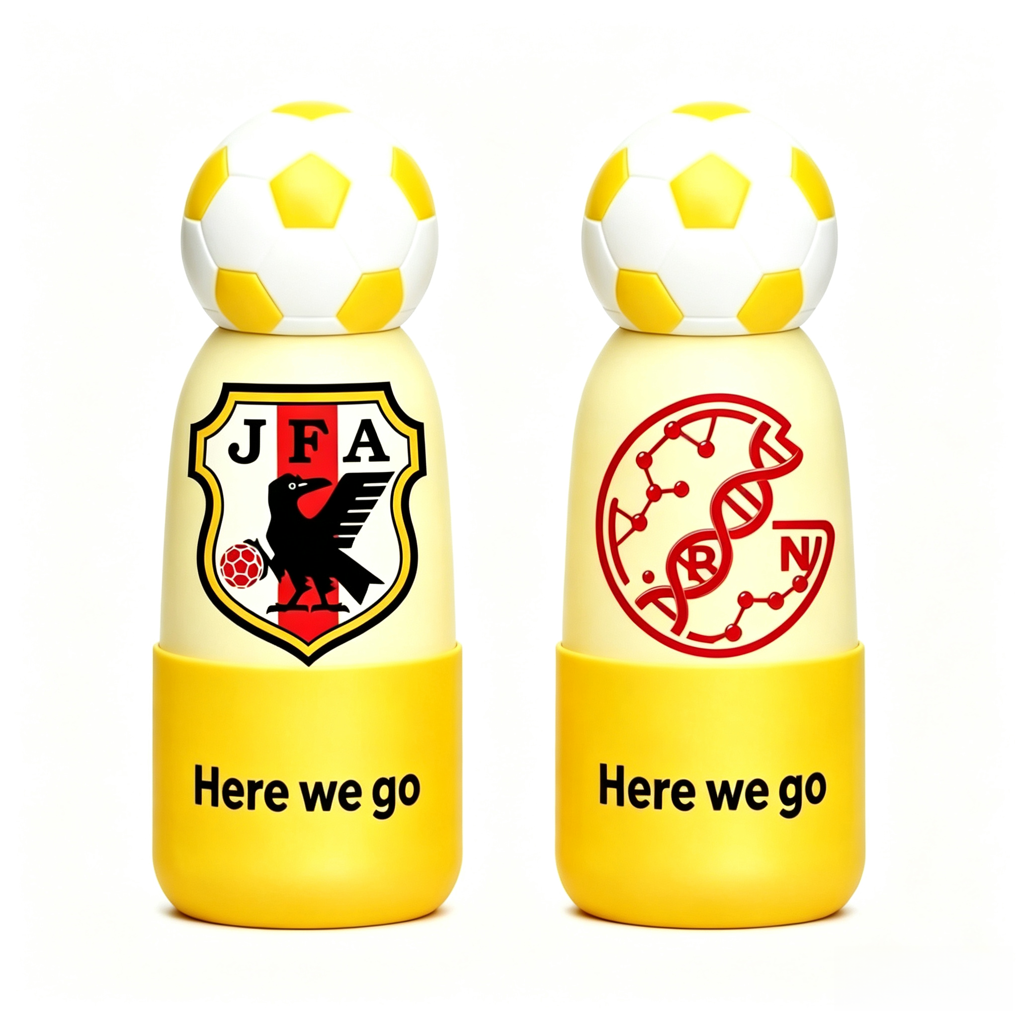 Soccer Water Bottle with Football Lid | Insulated Sports Tumbler for Kids & Fans