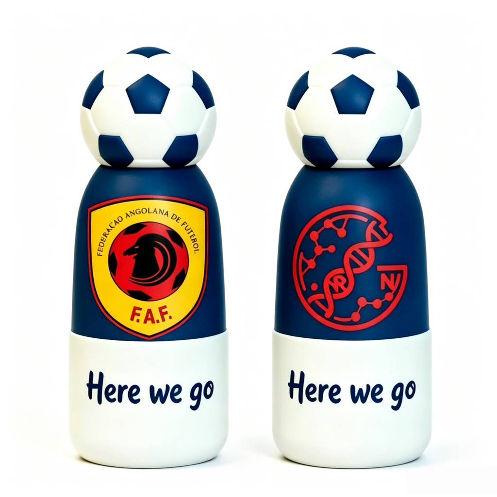 Soccer Water Bottle with Football Lid | Insulated Sports Tumbler for Kids & Fans