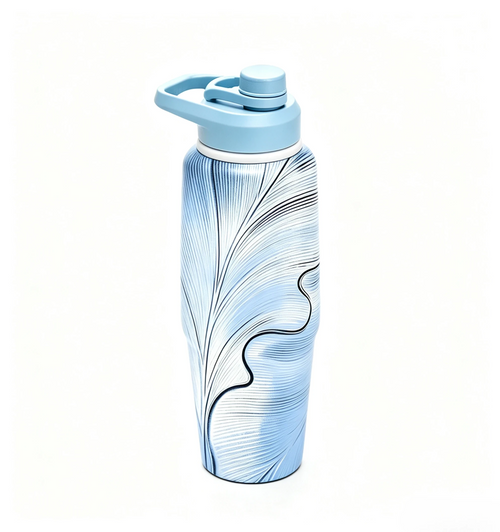 116#Vacuum Insulated Stainless Steel Water Bottle with Flip Straw Lid – Leakproof Sports Water Bottle for Gym, Travel, Hiking & Daily Hydration