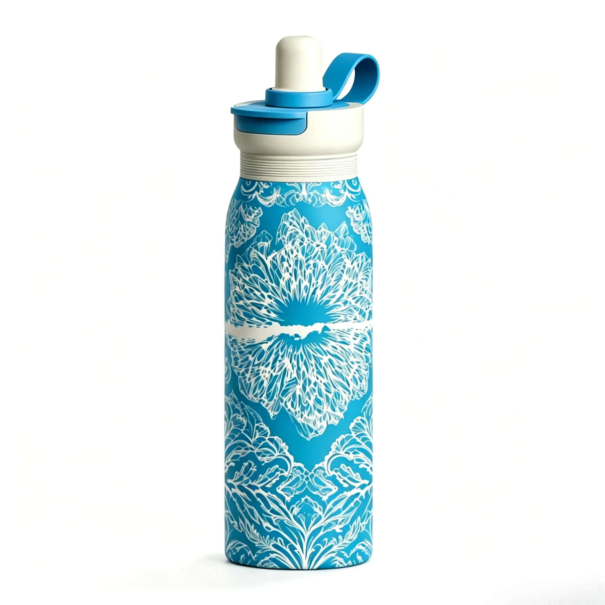 24oz Lightweight Stainless Steel Insulated Water Bottle with Straw Lid & Carry Loop – 700ml Vacuum Thermal Leakproof Sports Water Bottle, BPA Free for Gym, Travel & Daily Hydration