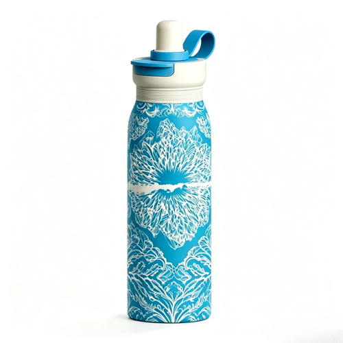 24oz Lightweight Stainless Steel Insulated Water Bottle with Straw Lid & Carry Loop – 700ml Vacuum Thermal Leakproof Sports Water Bottle, BPA Free for Gym, Travel & Daily Hydration