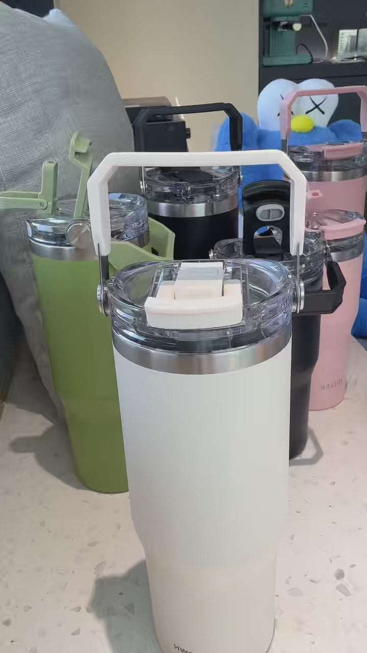 Large Capacity Stainless Steel Insulated Tumbler with Handle | OEM ODM Custom Logo Private Label Wholesale Manufacturer