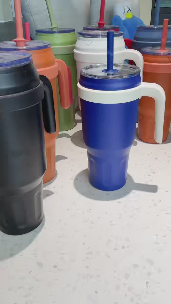 Large Capacity Stainless Steel Insulated Tumbler with Handle | OEM ODM Custom Logo Private Label Wholesale Manufacturer