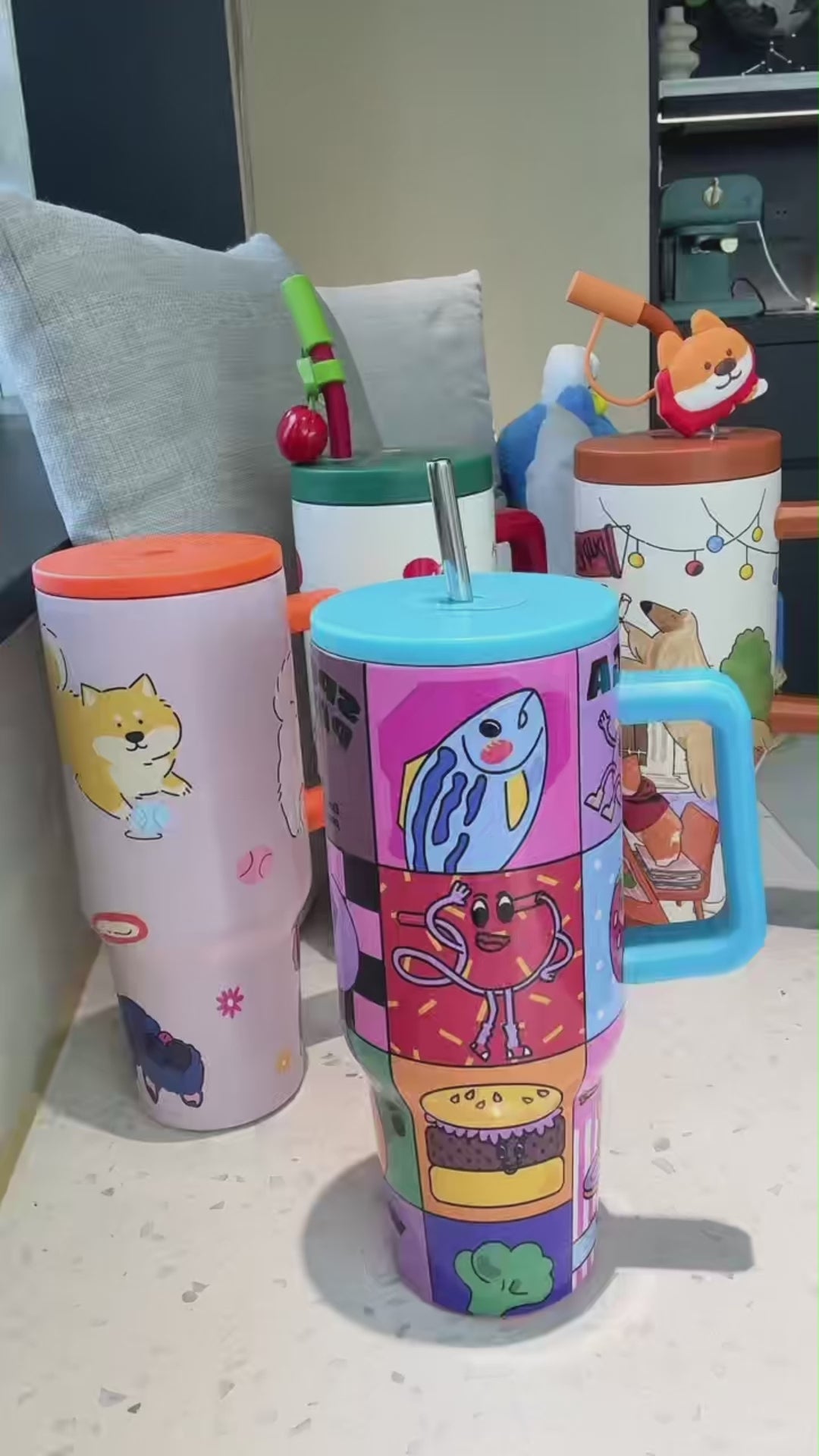 Large Capacity Stainless Steel Insulated Tumbler with Handle | OEM ODM Custom Logo Private Label Wholesale Manufacturer