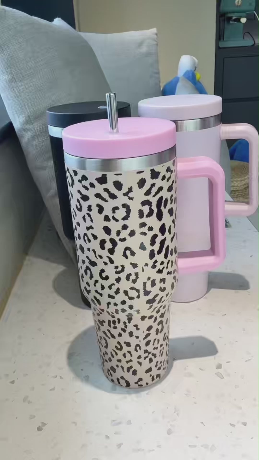38#Large Capacity Stainless Steel Insulated Tumbler with Handle | OEM ODM Custom Logo Private Label Wholesale Manufacturer