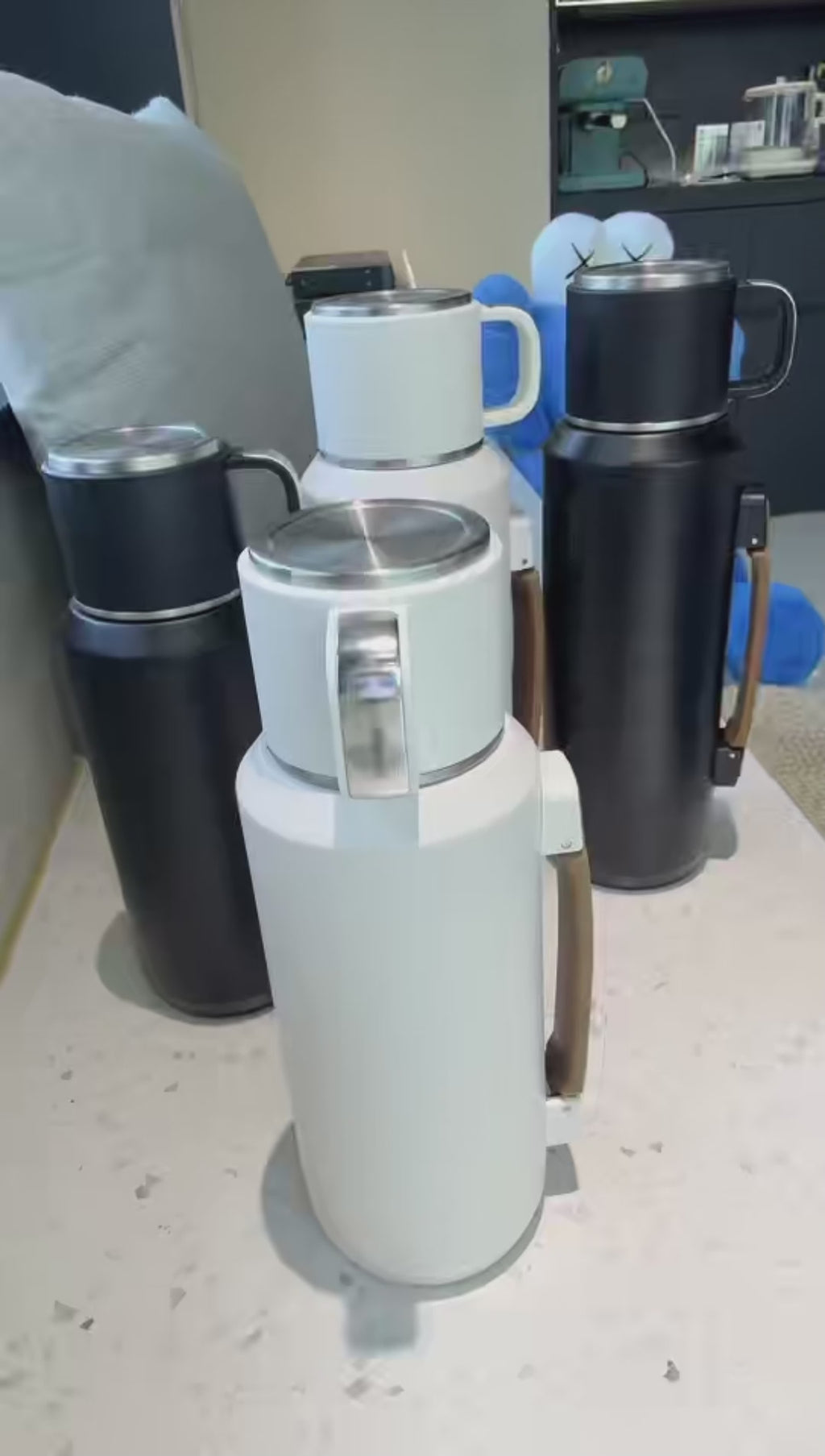 61#Large Capacity Stainless Steel Insulated Tumbler with Handle | OEM ODM Custom Logo Private Label Wholesale Manufacturer